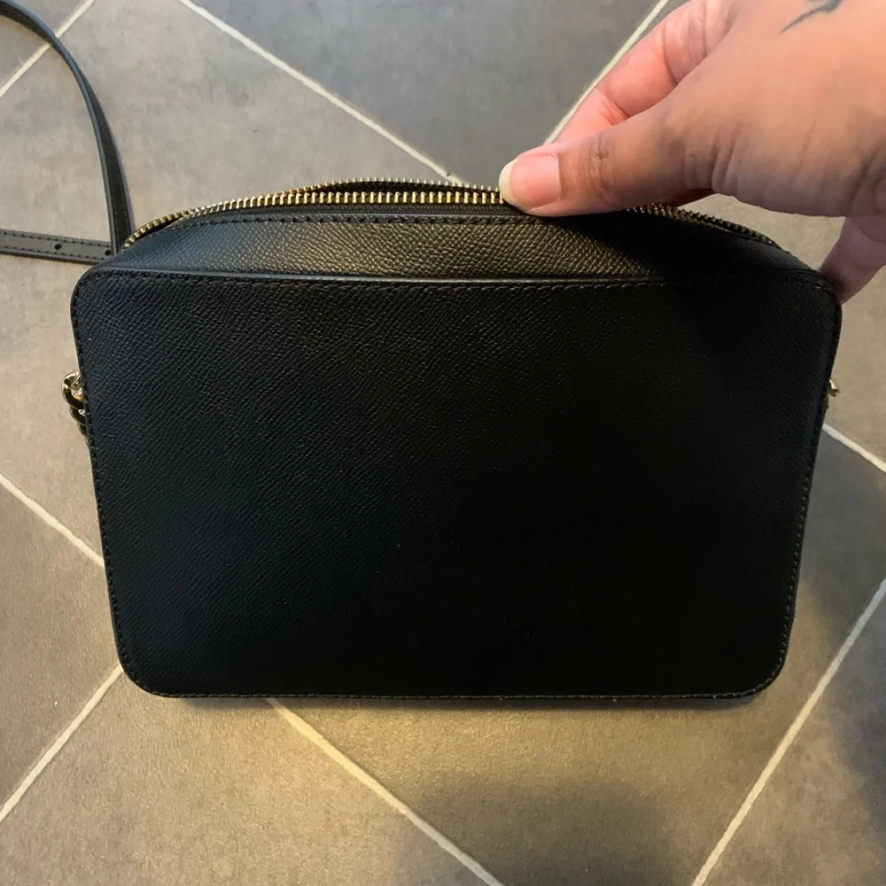 Michael Kors Black Crossbody Bag with Gold Chain